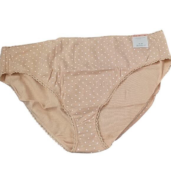 Charter Club Tan/Almond Latte Polka Dot Panties, 5 pairs, NWT, Size 2x - Picture 3 of 5
